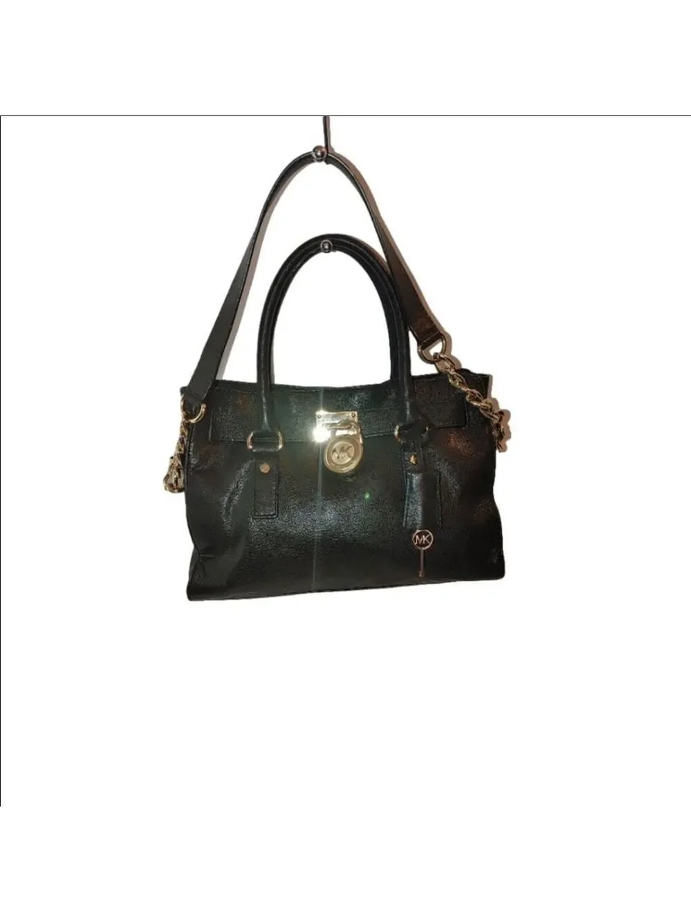 Michael Kors Hamilton Pebbled Leather Satchel